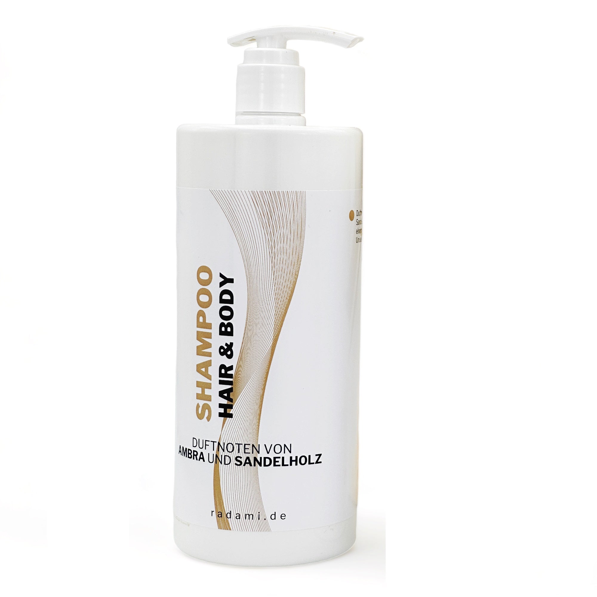 Shampoo Hair und Body Duschgel Duft Ambra / Sandelholz 1 L