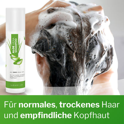 Aloe Vera Shampoo Bio AloeVera für trockenes Haar und empfindliche Kopfhaut 250 ml