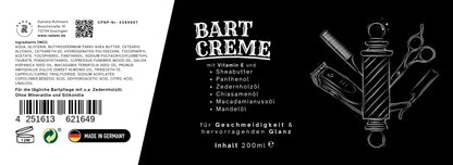 Bartpflege Set Bartshampoo, Bartcreme und Bartöl Pfefferminze 3 Teile