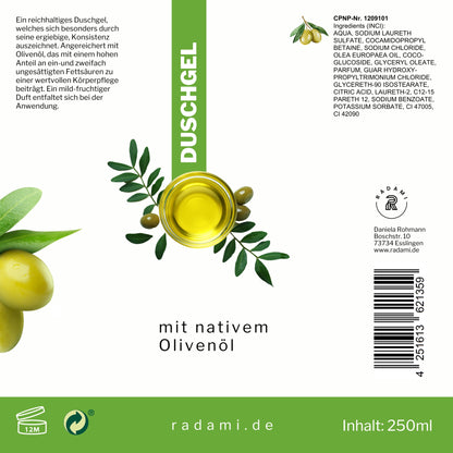 Duschgel mit nativem Olivenöl 250ml