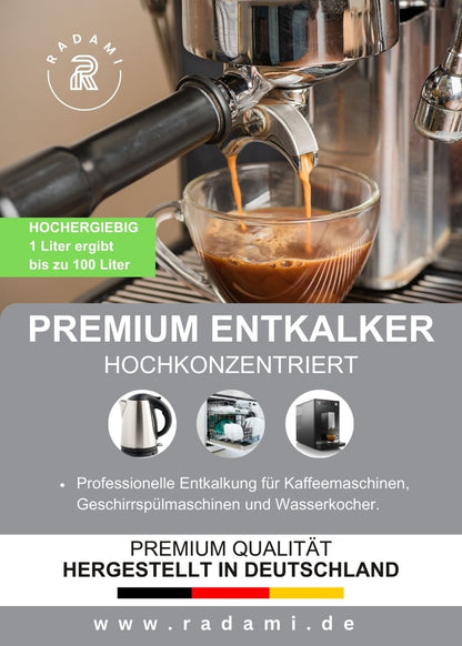 2,5L Entkalker Kaffeevollautomat Gastronomie Universal Konzentrat 1L ergibt bis zu 100 L