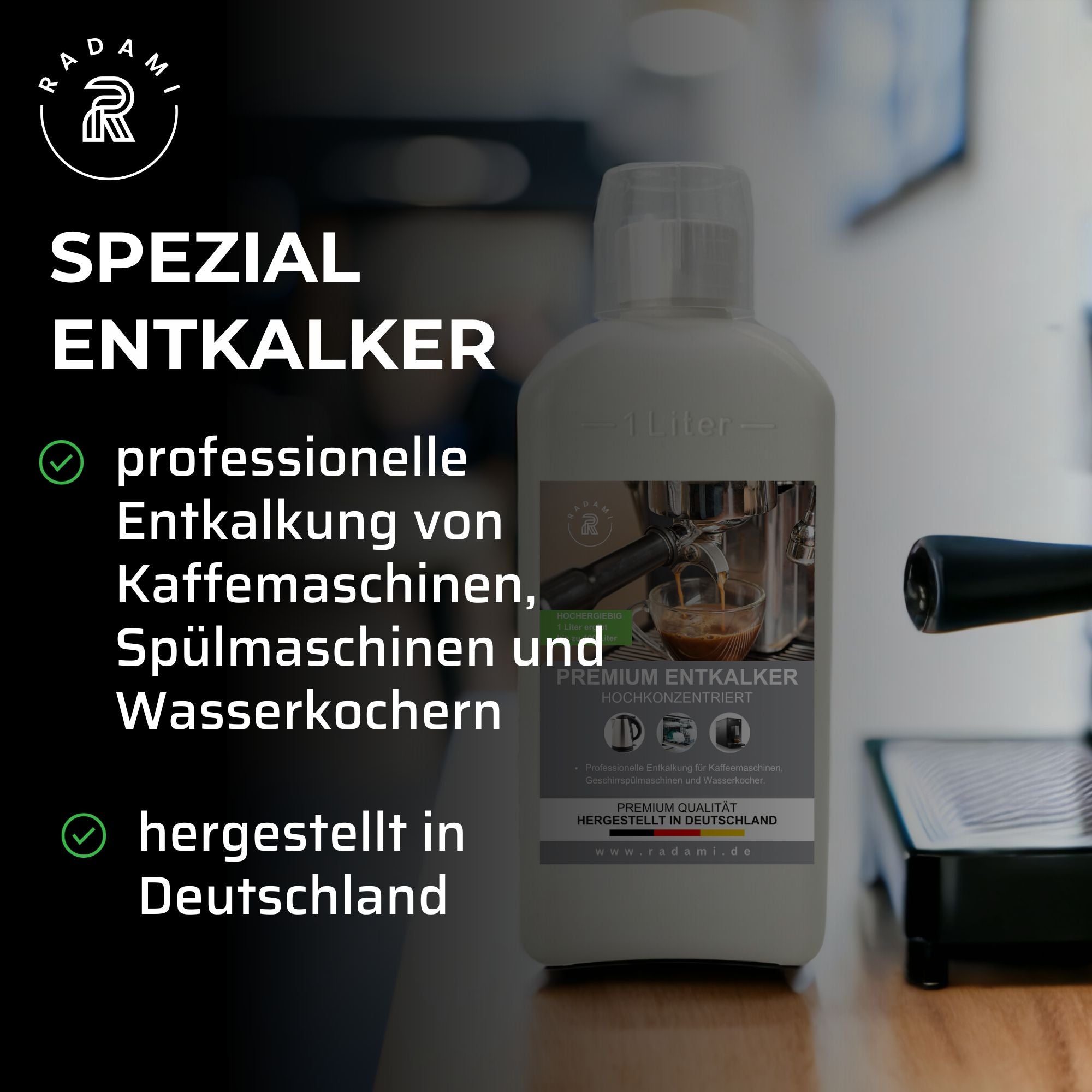 2,5L Entkalker Kaffeevollautomat Gastronomie Universal Konzentrat 1L ergibt bis zu 100 L