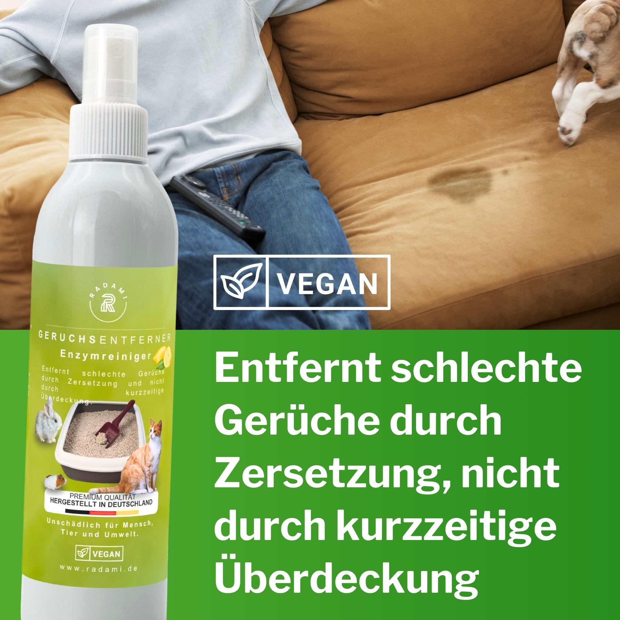 250ml Tier Geruchsentferner gegen Katzenurin und Tiergerüche Enzymreiniger
