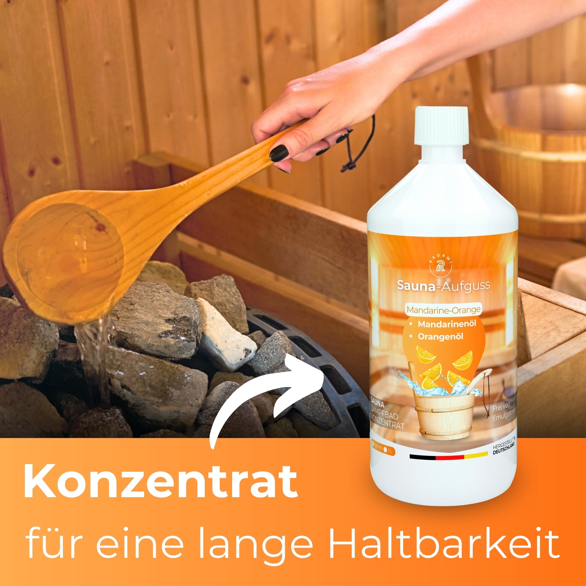 Sauna Konzentrat Mandarine Orange 1L