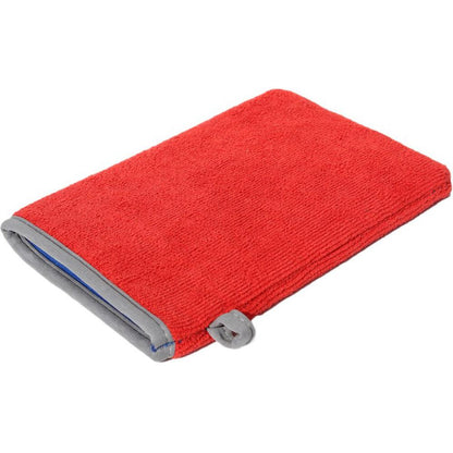 Rot Mikrofaser Handschuh mit Reinigungsknete Stark, Poliertuch, Auto Lackreiniger - radami