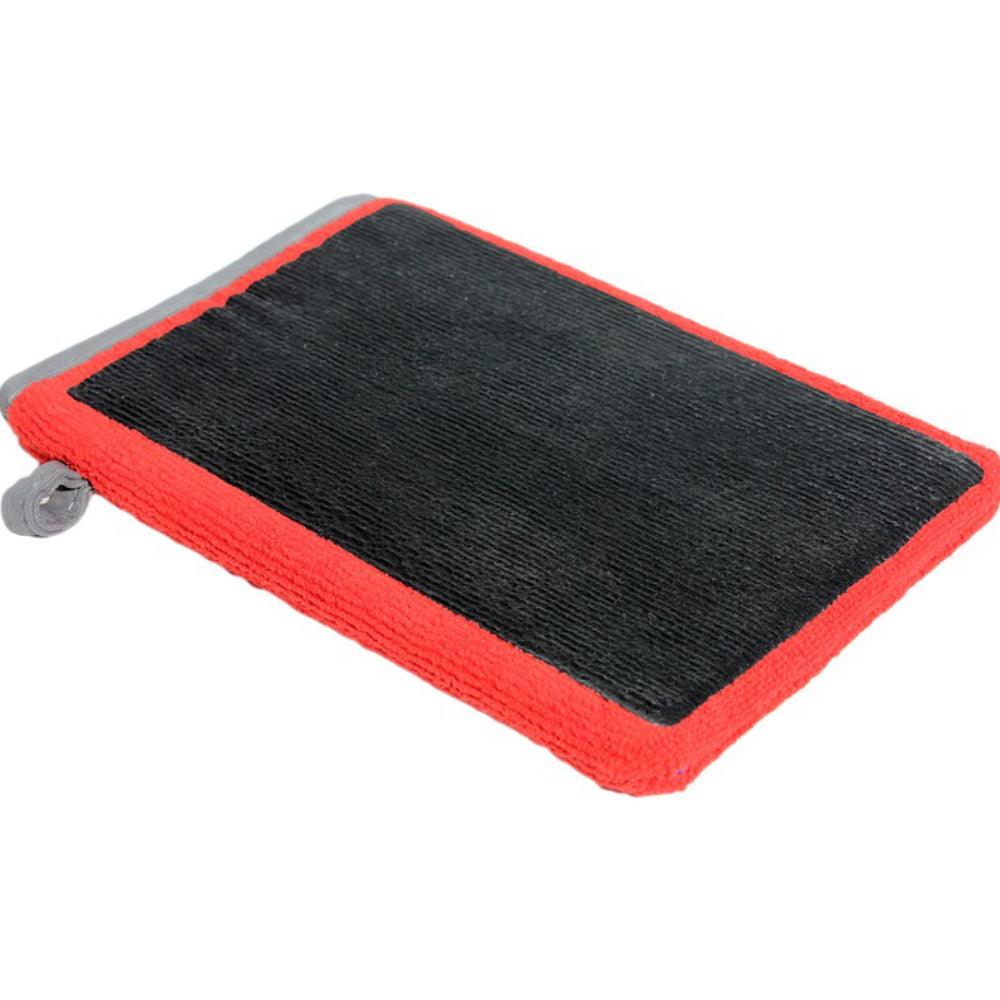 Rot Mikrofaser Handschuh mit Reinigungsknete Stark, Poliertuch, Auto Lackreiniger - radami